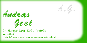 andras geel business card